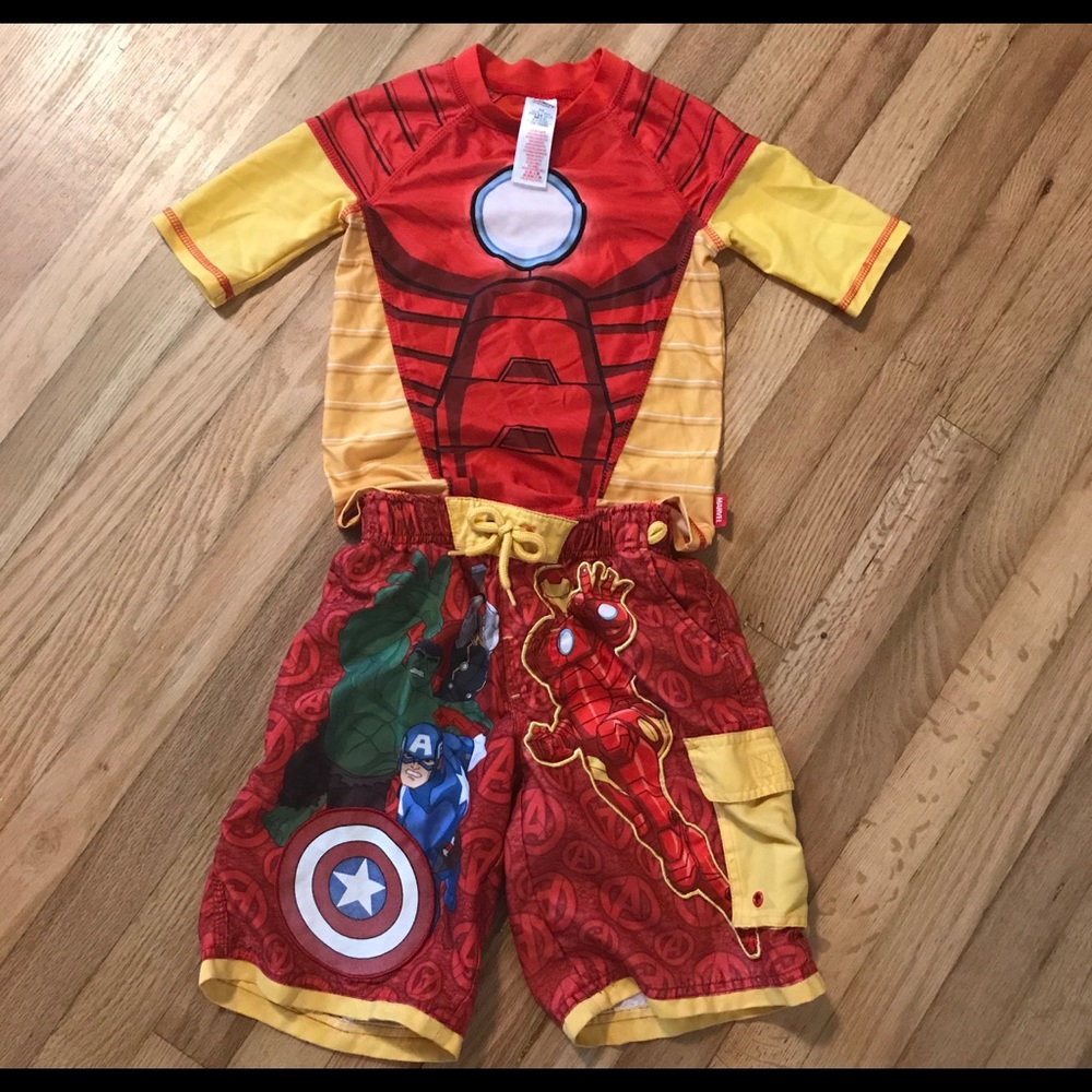Boys Disney Marvel Swim Set